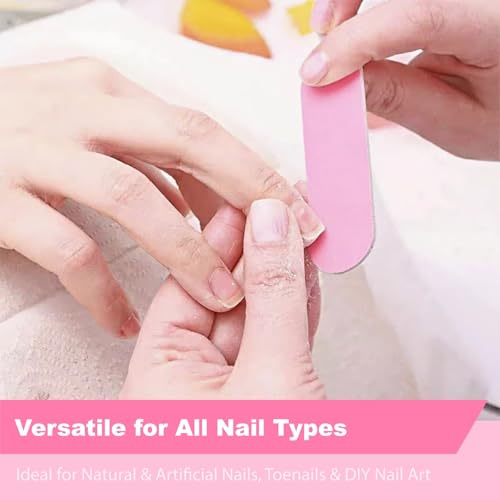 12 Sets Disposable Manicure Kit Individually Wrapped Nail Care Set with Mini Nail Files and Buffers Nail Stick Portable Supplies Set for Nails Salon or Home Use Bulk Nail File for Travel