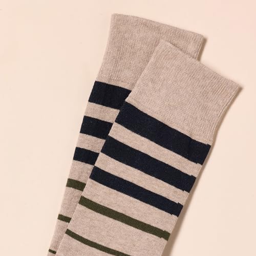 Amazon Essentials Men's Patterned Cotton Dress Crew Socks, 5 Pairs - color: Multicolor, size: 8-12