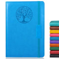 Biuwory Leather Journal Notebook,256 Thick Lined Pages,Hardcover 5.7"×8.3" - color: Light blue, size: Lined-256 Pages (5.7"×8.3")
