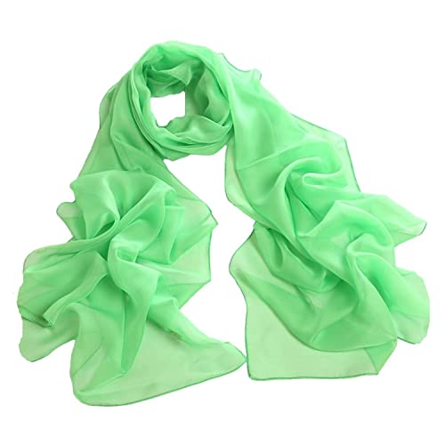Tapp Collections™ Fashionable Soft Chiffon Scarf - color: Solid / Grass Green