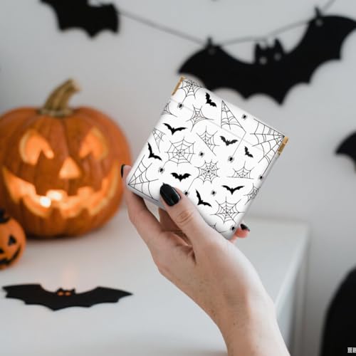 Peacoblue Halloween Elements Coin Purse,PU Leather Squeeze Pouch 4PCS - style: Halloween Elements