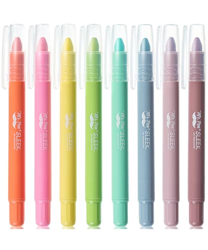Mr. Pen- No Bleed Gel Highlighters, Candy Colors, 8 Pack - color: Candy Colors, size: 8 Pack