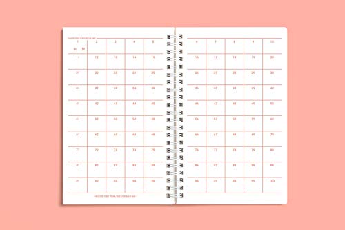 10 Minutes Planner 100 Days Color Chip (Living Coral) / Study Planner/Planner