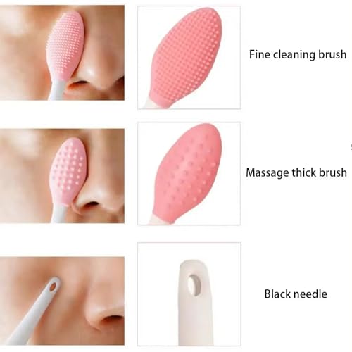 Beauty Skin Care Wash Face Silicone Brush Exfoliating Nose Clean Blackhead Removal Brushes Tools