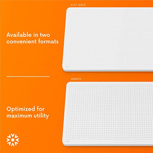 Notsu Graph Desk Notepad 2 Pack 5.5" x 8.5" - size: 5.5" x 8.5", style: Graph Paper