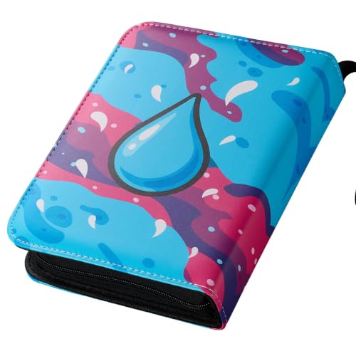 Card Binder 440 Pockets, 4-Pocket Trading Card Binder with 55 Sleeves, Zipper Card Holder Album for TCG, MTG, Baseball, Football and Sports Cards, Blue - color: Blue, size: 440 Pockets