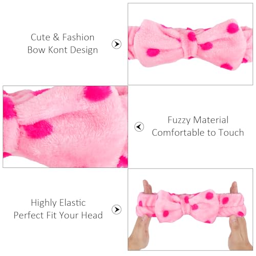 10 Pack Pink Soft Spa Headbands Bulk for Women Girls Valentine - color: Multicolor 05