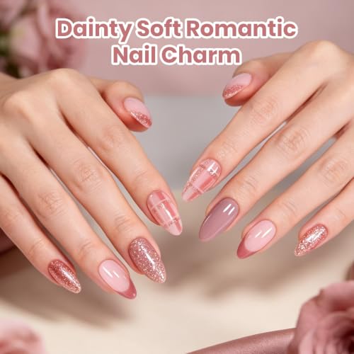 Beetles Neutral Gel Nail Polish Set, Mauve Brown Nude Pink Taupe - color: A - Nature | Dusky Luster