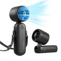 Diveblues Mini Portable Handheld Turbo Fan 27ft/s, 4000mAh Battery - color: Midnight Black