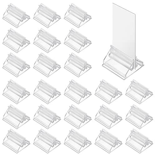 Abeillo 24PCS Plastis Card Stands Clear Game Card Stands Display, Game Piece Holders Picture Stands for Cards, Photos,Memos,Pictures Display