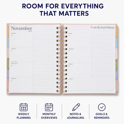 WORLD TRAVELER Academic Planner School Organizer Jul 2026-Dec 2027, 7"x9" - color: Pastel Pink