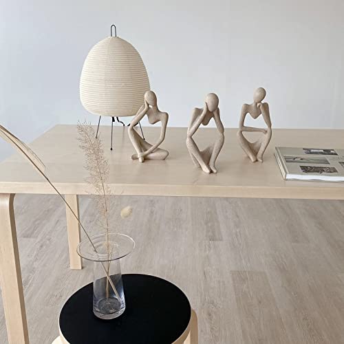 Thinker Statues And Sculptures, Sandstone Resin Thinker Statue Ornaments, Abstract Style Sculptures, Housewarming Gifts, Housewarming Decorations, Living Room Dining Desk Decorations (Middle, Large) - color: Focus, size: Large