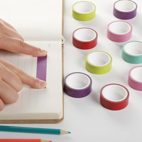 Mr. Pen- Washi Tape Set, 10 Rolls, 5 Yards/Roll, Washi Tape for Scrapbook - color: Tropical Twirl