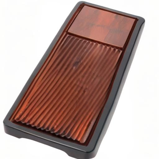 Fdit Tea Tray, Chinese Kung Fu Tea Serving Tray with Drainage Design 15.6 x 5.5 inch Tea Table Set for Home Office Kitchen