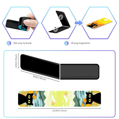 48 Pieces Magnetic Bookmarks Magnet Page Markers - Book Marks for Reading Women & Men with Storage Boxes - Gifts for Cat Lovers, Cute Magnet Bookmark Clips for Reading Pleasure (Cat Style A) - size: 48, style: Cat Style A