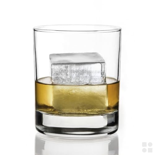 Ice Cube Molds, 2 Pack Silicone Trays for 8 Large Square Cubes - color: Gray