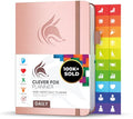 Clever Fox Daily Planner, Undated Professional & College Day, Rose Gold - color: Rose Gold (Undated)