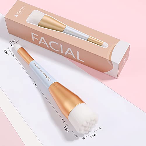 DUcare Manual Facial Cleansing brush, 2-in-1 Skin Care face brush