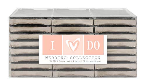 MCS Wedding Photo Frame/Placecard Holder, Rustic Brown, 24Pk - color: Rustic Brown