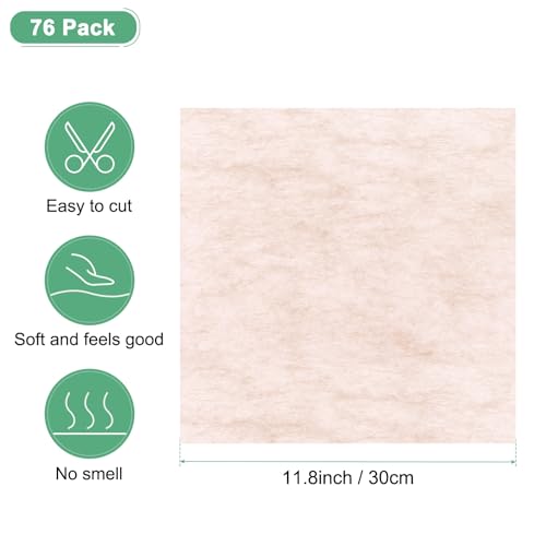 M METERXITY 76-Sheet Korean Cotton Wrapping Flower Paper, 11.8 Inch/ 30cm Waterproof Floral Wrapping Cotton Paper for Bouquets/Gift Packaging [Nude Pink] - color: Nude Pink