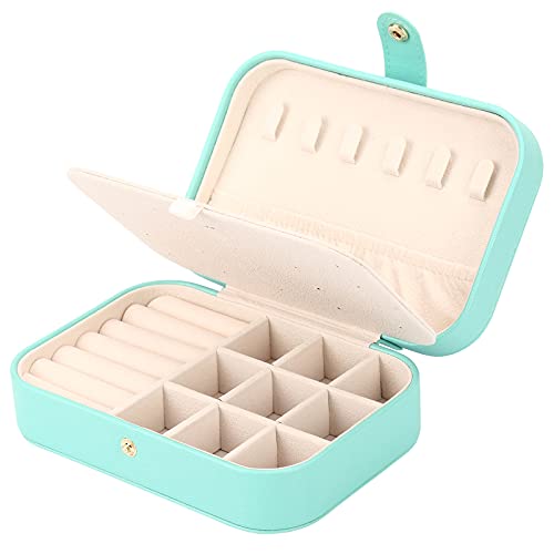 Jewelry Box, Travel Jewelry Organizer Small Jewelry Storage and Organizers - color: green