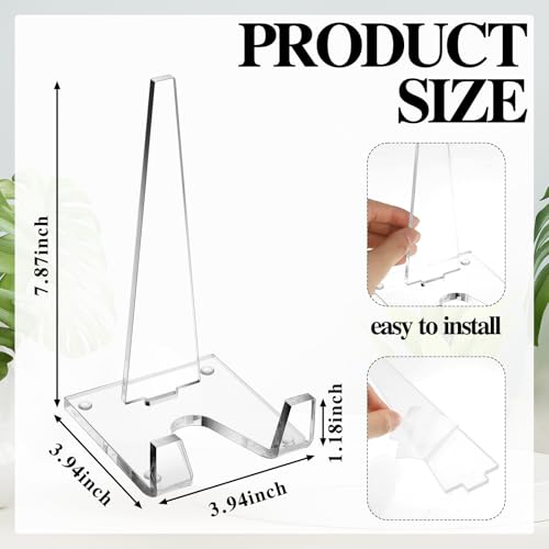 Honeydak Acrylic Plate Display Stand Clear Easel Stand for Picture