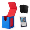 Venssu MTG Deck Box with Commander Display, Fits TCG Cards (Blue&Red) - color: Blue and Red
