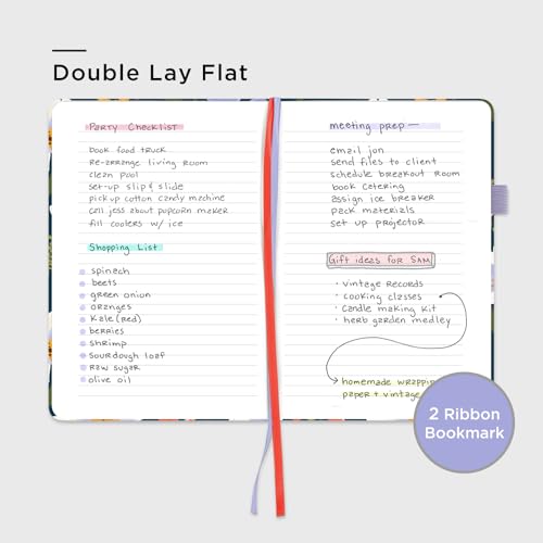&And Per Se Lined Hardcover Notebook – A5 5.7"x8" College Ruled, 160 Pages, 100gsm Thick Paper – Aesthetic Journal for Women, Gift-Ready Planner, Everyday Writing Notebook (Garden Flowers) - color: g.Garden Flowers, style: Lined with Pattern