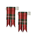 Men's Men's Tartans Kilt Flashes with Heavy Buckle Elastic Adjusters Fit - color: Macgregor
