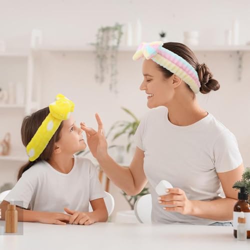 10 Pack Colorful Soft Spa Headbands Bulk for Women Girls - color: Multicolor 04