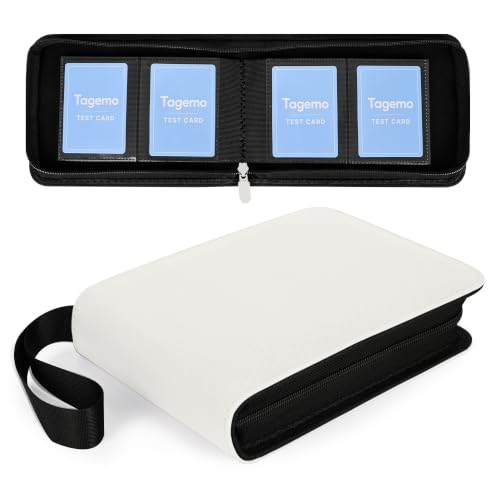 2 Pocket Mini Card Binder - Small Trading Card Album with Zipper,80 Pockets PU Leather Holder, Side-Loading Small TCG Binder for Standard Anime & Sports Cards - color: White, size: 2-Pocket