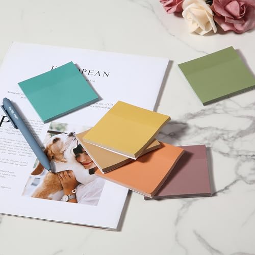 Mr. Pen- Sticky Notes, 3"x3", 12 Pads, 600 Sheets, New Earthy Colors - color: New Earthy