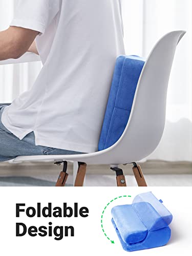 UGREEN Tablet Pillow Stand for Lap Soft Holder Bed with 3 Viewing Angles Adjustable Home Office Accessories Compatible with iPad Pro 13 12 11 10.5 Air Mini 5 4 3 2 Phone 16 15 14 E-Reader Blue - color: Blue