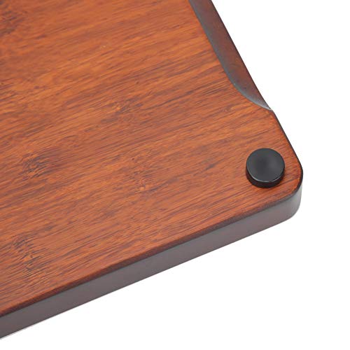 Fdit Tea Tray, Chinese Kung Fu Tea Serving Tray with Drainage Design 15.6 x 5.5 inch Tea Table Set for Home Office Kitchen