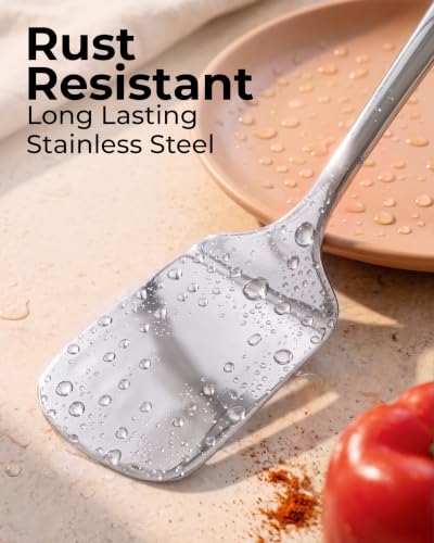 Zulay Kitchen Stainless Steel Spatula Turner - size: Solid Turner