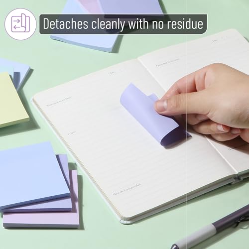Mr. Pen- Sticky Notes, 3"x3", 12 Pads, 600 Sheets, Summer Colors - color: Summer