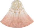 50Pcs 5 Inch Bulk Bookmark Tassel Kit for Graduation, Keychain(Beige Nude) - color: Beige&nude