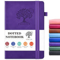 Dotted Journal 5.9"×8.5", 160 Pages Dot Grid Notebook, Bullet Journaling - color: Purple, size: Dotted Page