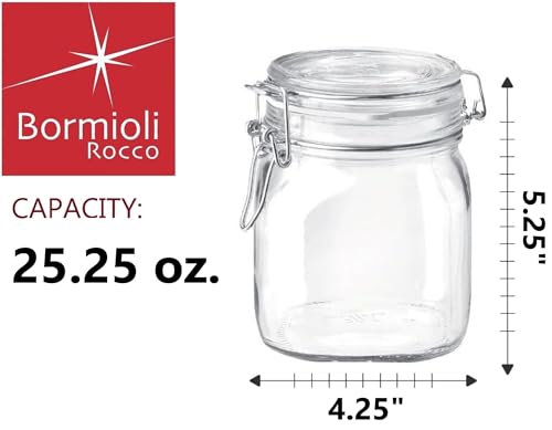 Bormioli Rocco Fido Glass Storage Jar, 25.25 Oz - Clear - color: Clear Top, size: 25.25 fl oz
