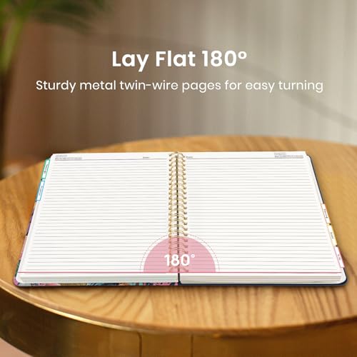 Taja Cute Large Spiral Lined Notebook for Work with 5 Removable Dividers - color: T-Jellyfish