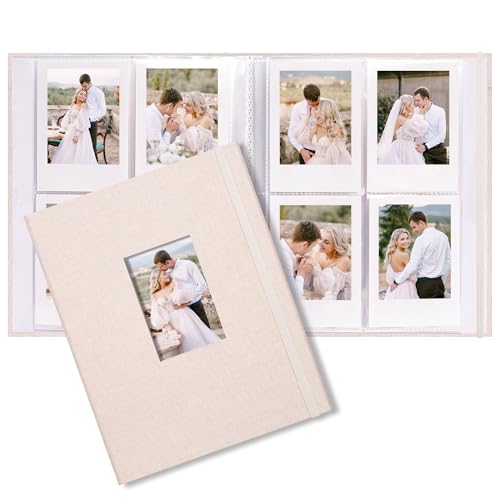Vienrose Mini Polaroid Photo Album 208 Photos 2x3 Inch Beige 1 PACK - color: Beige, size: 1 PACK