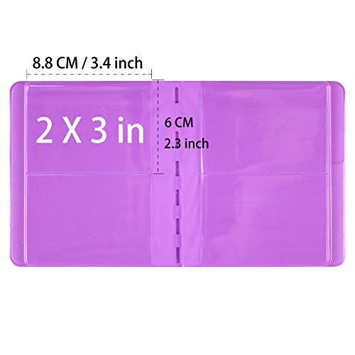 Ablus 64 Pockets Photo Album for Fujifilm Instax Mini 11 90 70 50S 26 25 9 8 8+ 7S Instant Camera, Polaroid Snap Z2300 PIC-300P Film & Kpop Photocards(Purple) - color: Purple
