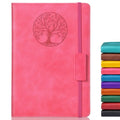 Biuwory Leather Journal Notebook,256 Thick Lined Pages,Hardcover 5.7"×8.3" - color: Pink, size: Lined-256 Pages (5.7"×8.3")