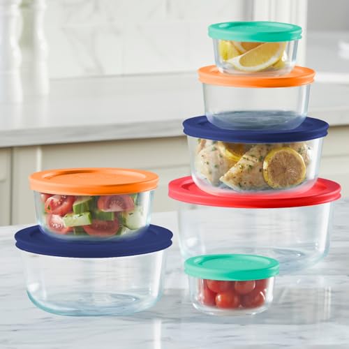 Pyrex Simply Store (7-Pack) Glass Food Storage Containers Set - size: 7 Pack (Medium)