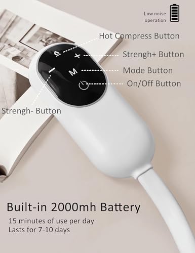 Electric Head Massager for Headaches, Eye Massager with Heat