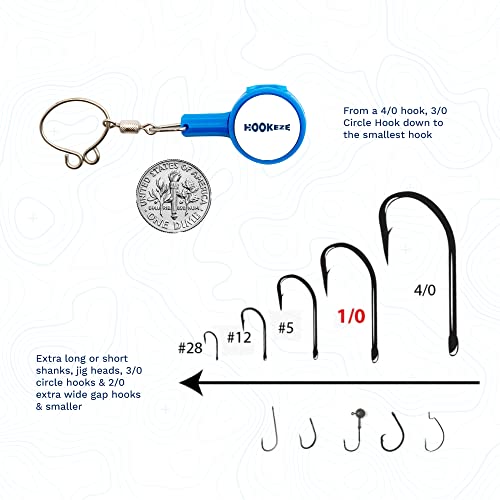 HOOK-EZE Fishing Knot Tying Tool | Protect from Fish Hooks | Tie Fishing Knots Easily | Cool Gadgets for Fishermen | Ice Fly Fishing | Fishing Accessories for Beginner Anglers | Nail Knot Tool - color: Purple, style: Standard