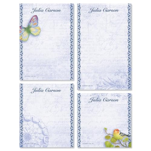 Current Exotic Prints Personalized Notepad Set – Set of 4, 100-Sheet Pads, Various Sizes, Memo Pad, Shopping List, To-Do Notes, Printed in the USA - style: Exotic Print