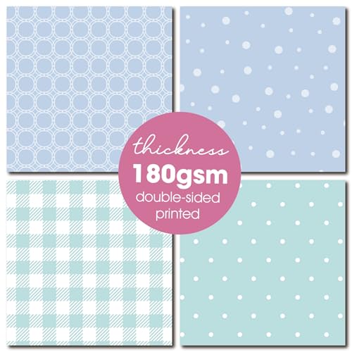 12x12 Pastel Scrapbook Paper Pad - 36 Sheets Double Sided Patterned Cardstock, 180gsm Decorative Craft Paper for Card Making Journaling Scrapbooking Spring Easter Supplies