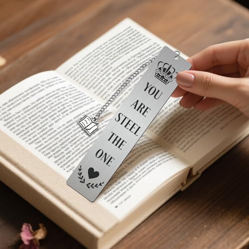 Peacoblue You are Steel The One Metal Bookmark, Book Mark for Readers - style: You Are Steel The One
