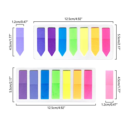 560PCS Page Markers Sticky Index Tabs Book Annotation Bookmark Notes Small Pop Up Index Flag Tabs, Post Tabs Flags Stickers